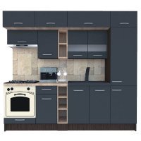 Bucatarie BIGMAR 250 A Wenge / Decor 0164